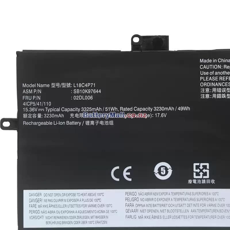 Lenovo L18L4P71 Replacement Battery